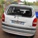 Opel Zafira abandonnée et saccagée